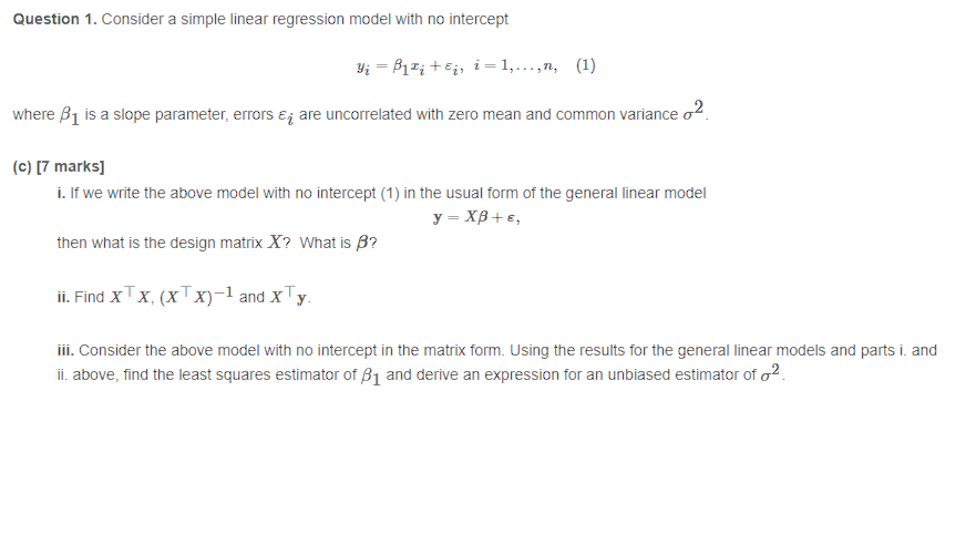 Could you please solve the question lQuestion 1.