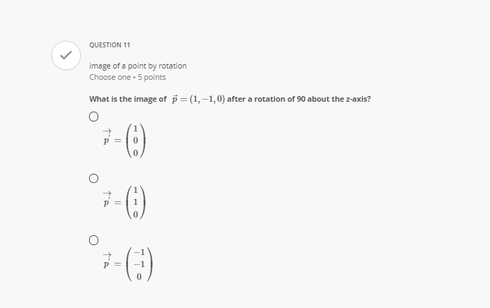 QUESTION 3.1 Computing linear transformation