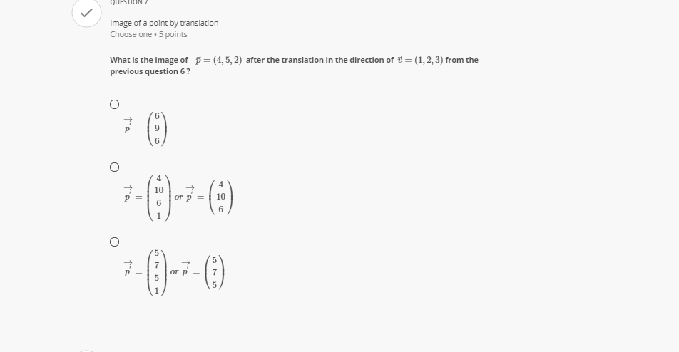 QUESTION 3.1 Computing linear transformation