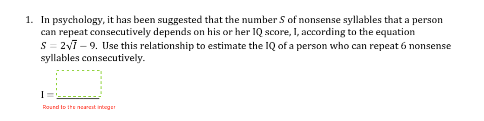 1. In psychology, it has been suggested that the