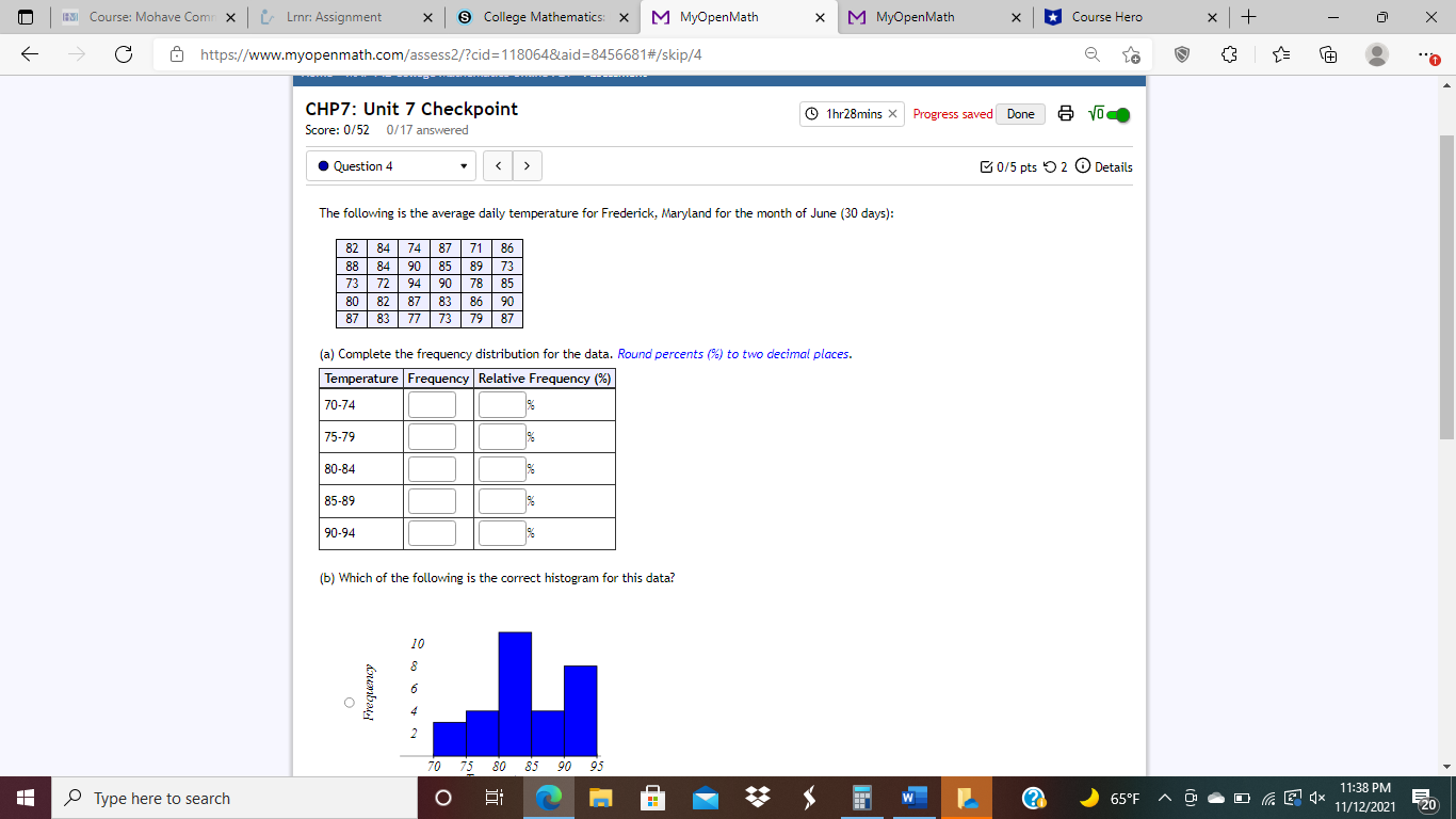 HI Course: Mohave Com X | [ Line: Assignment X