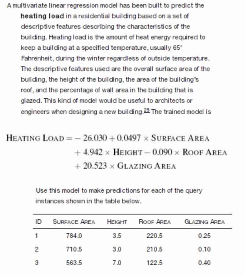 A multivariate linear regression model has been
