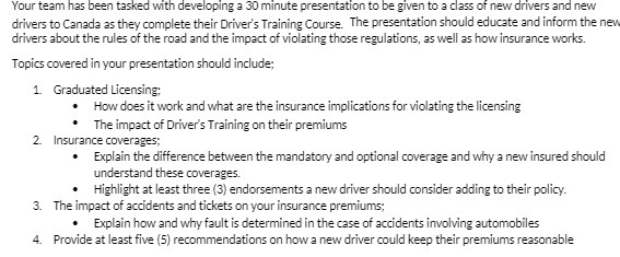 Your team has been tasked with developing a 30