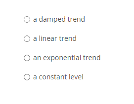 If a time series has a growth rate that increases