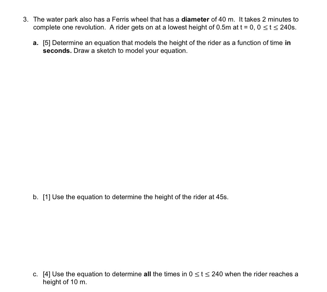 3. The water park also has a Ferris wheel that