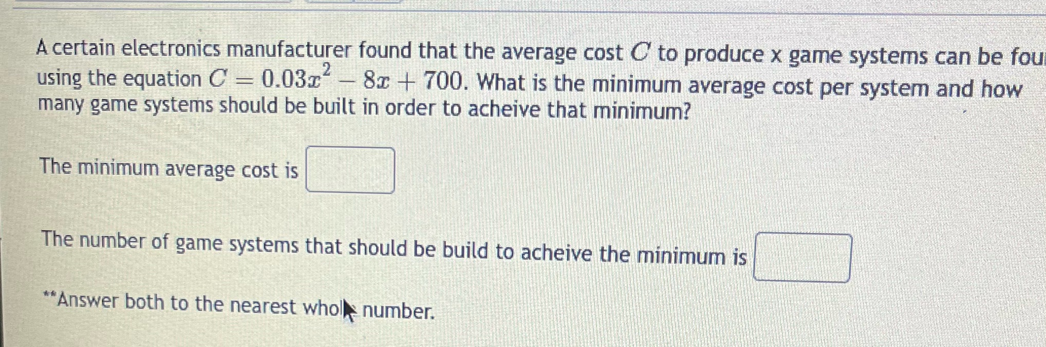 A certain electronics manufacturer found that the