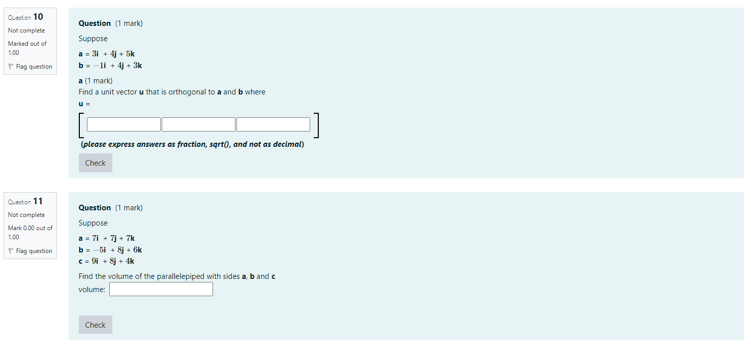 Question 3 Find the Cartesian equation for the