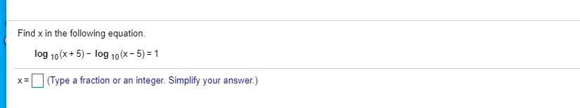 PART 13 FInd x in the Find x in the following