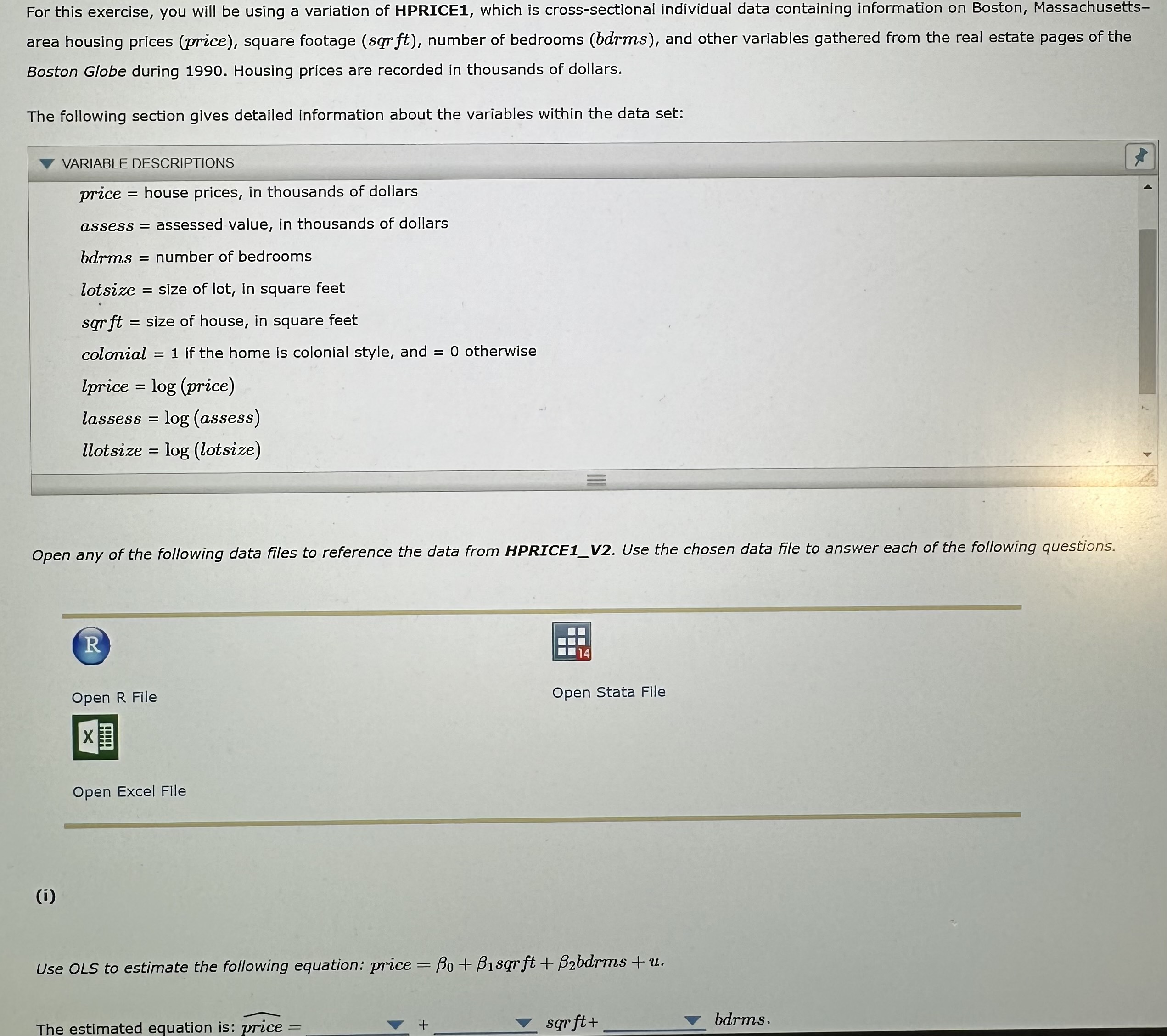 This is the link to the data from HPRICE1_V2,