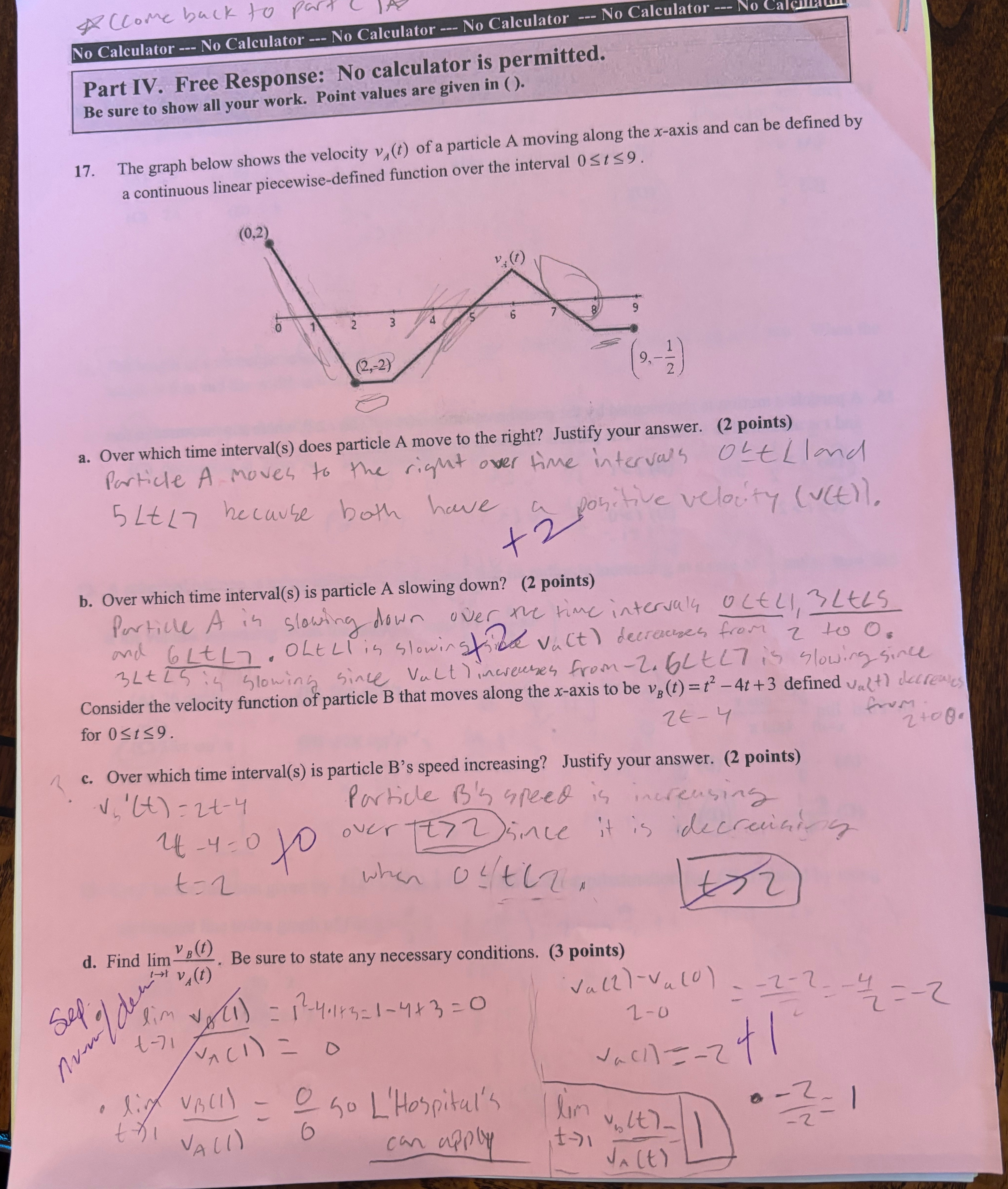ccome back to part No Calculator --- No