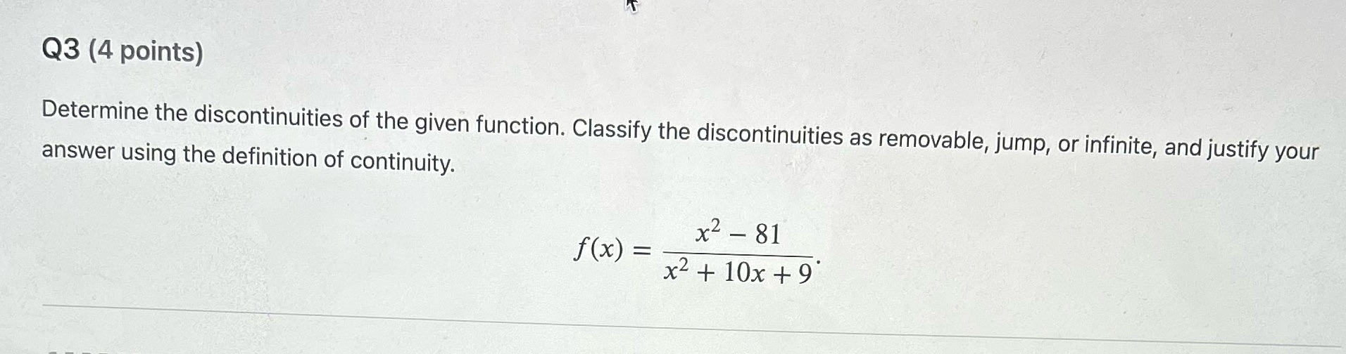 This is a Math 110 Calculus (first year of