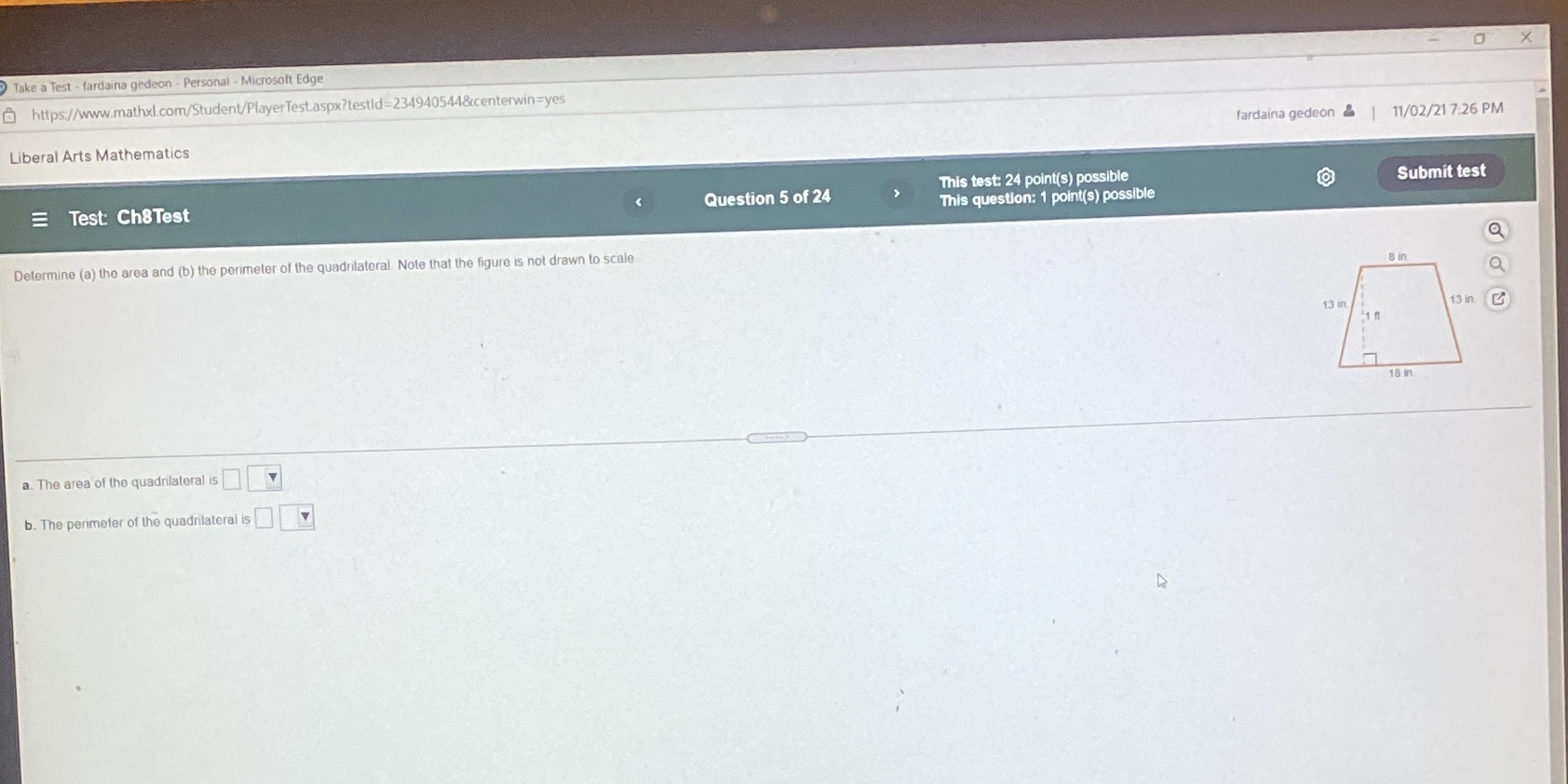 Take a Test - fardaina gedeon - Personal -