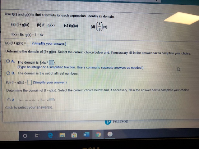 Please help me with this question. Use f(x) and