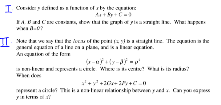 Maths a) So we can talk about the point (xi. yr,