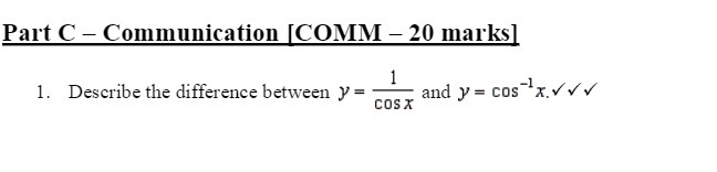Part C - Communication [COMM - 20 marks] 1.
