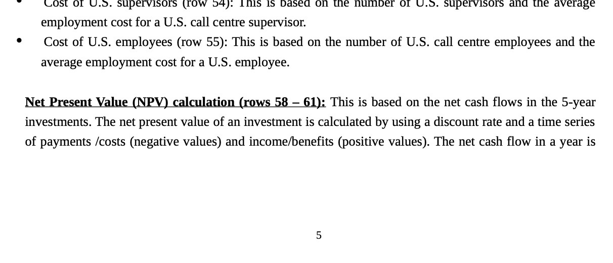 Cost Of U.S. supervisors (row 54): This is based