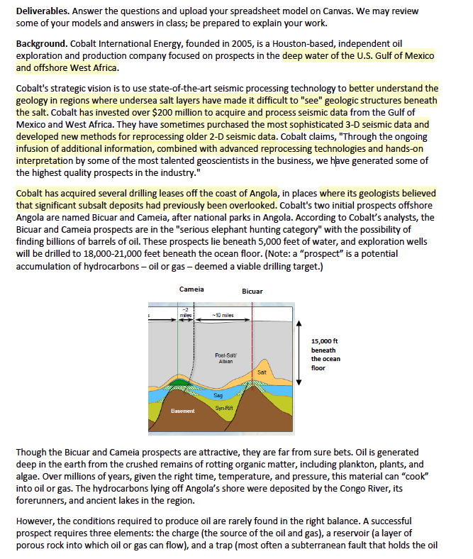 Deliverables. Answer the questions and upload
