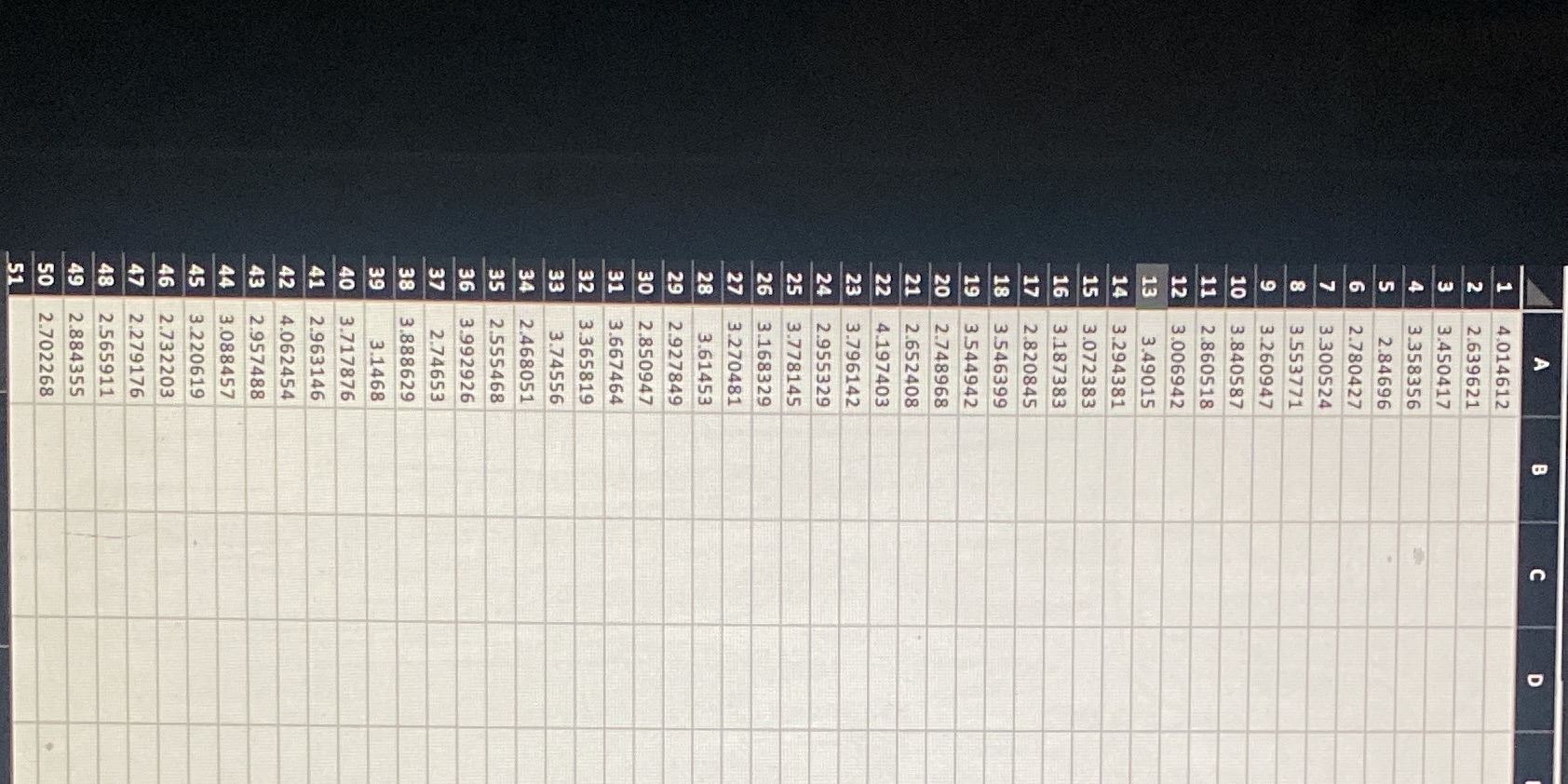 I'll include the excel file in addition to the