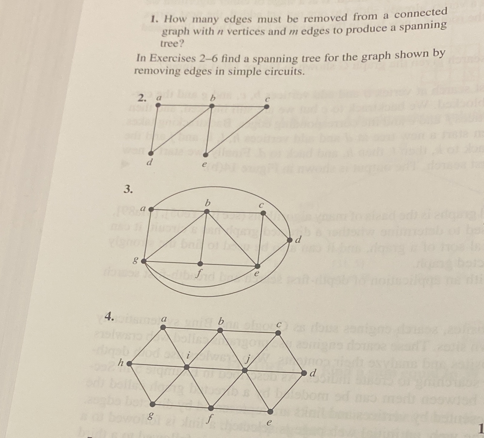 #4 1. How many edges must be removed from a
