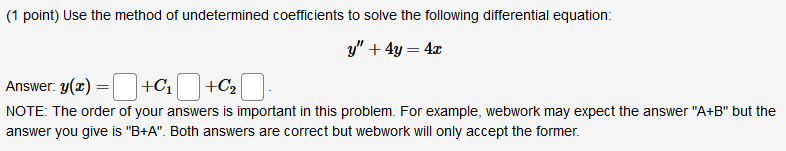 Thank you! (1 point) Use the method of