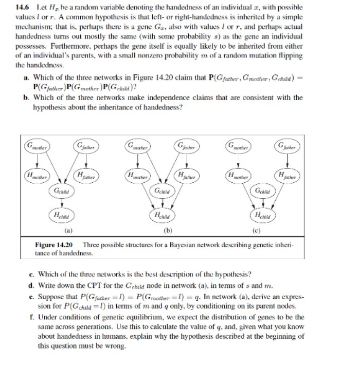 14.6 Let H, be a random variable denoting the