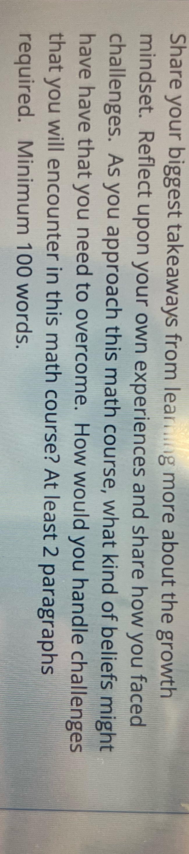 Share your biggest takeaways from learning more