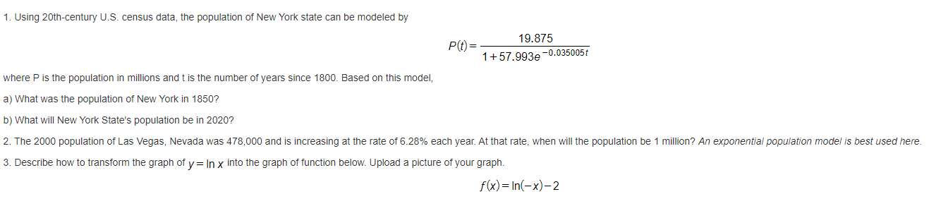 (Show work) 1 Using ZOIH-CEDIUIY US. census data.