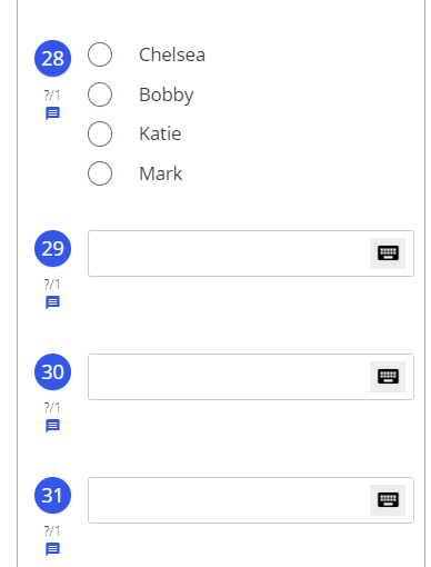 Please solve all and if possible show steps.