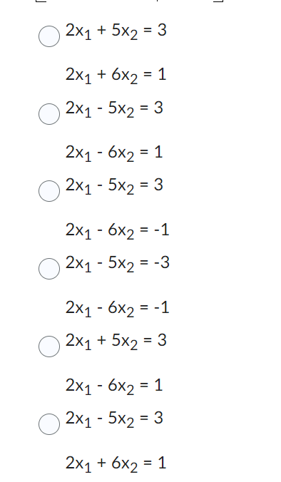 Q5. Given the system represented by the augmented