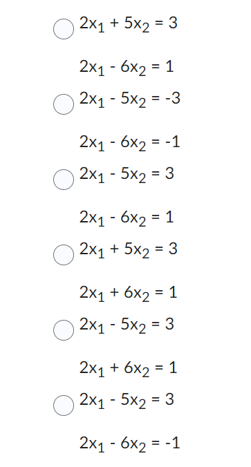 Q5. Given the system represented by the augmented