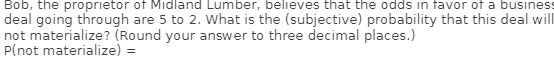 Bob, the proprietor of Midland Lumber, believes