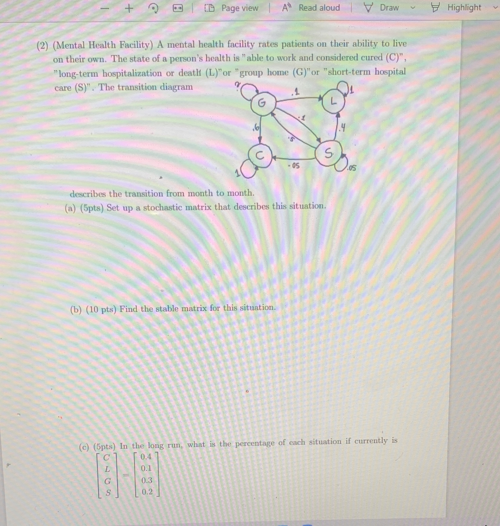 + Q Page view | A Read aloud 1 Draw Highlight (2)