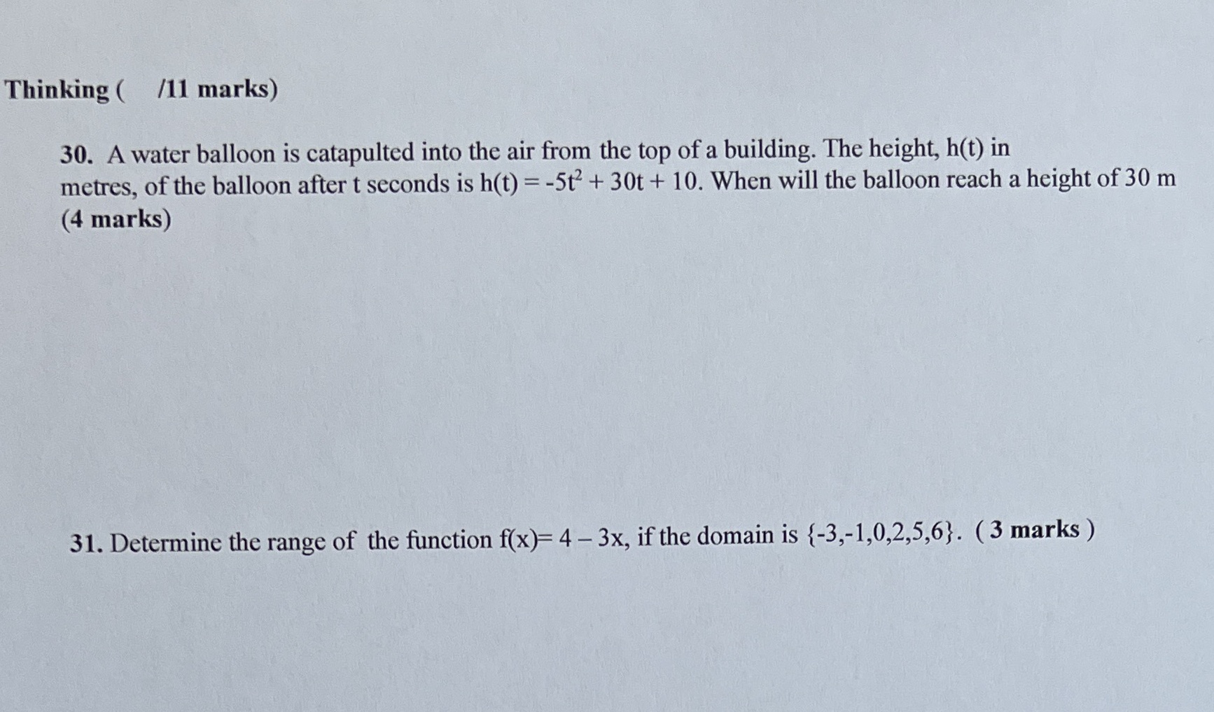 Please help me with these. Thank you Thinking (