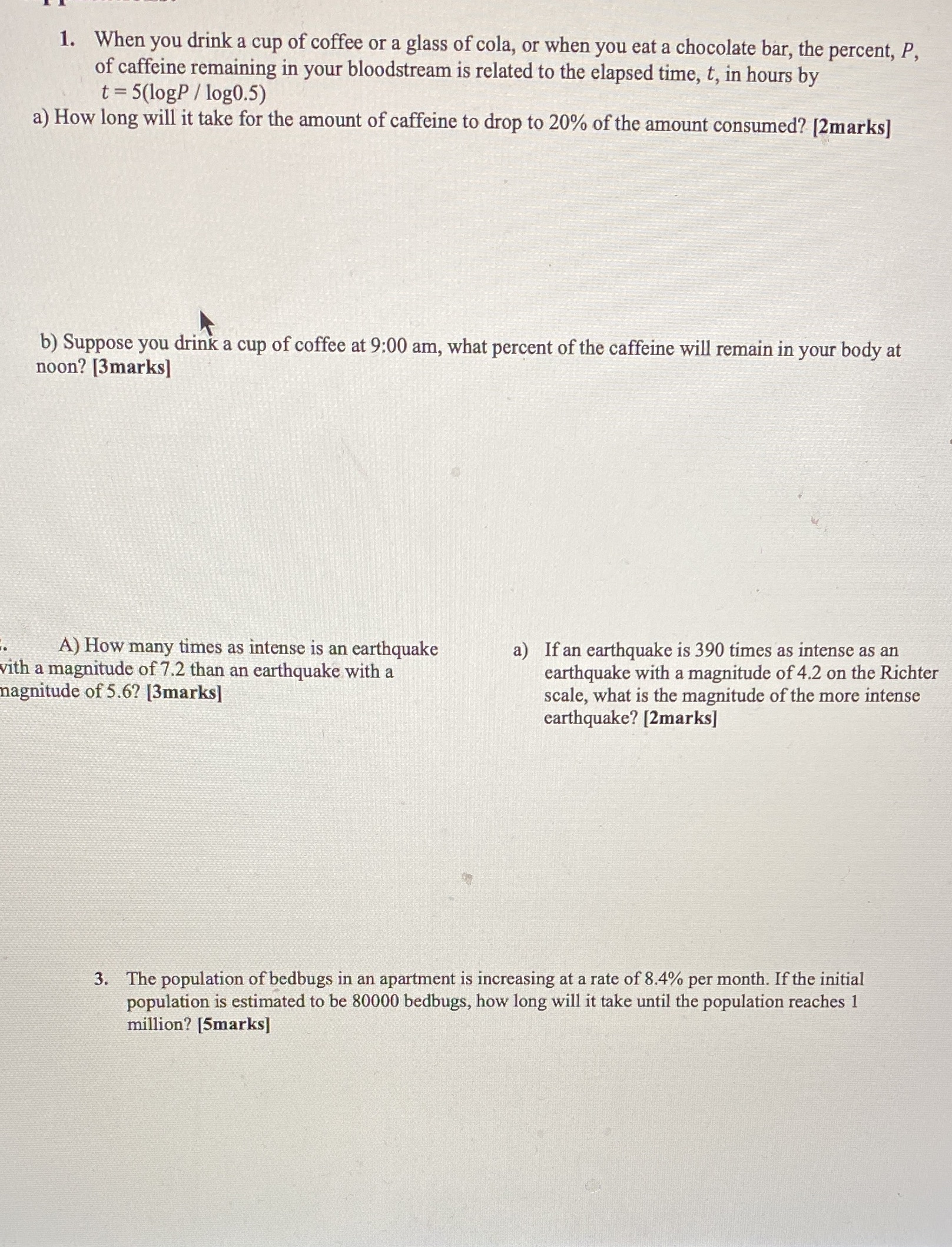 thank you (grade12math)logarithmic functions 1.
