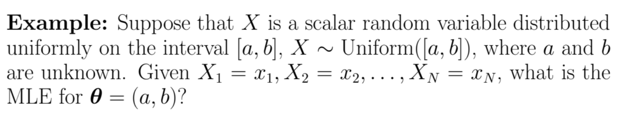 Example: Suppose that X is a scalar random