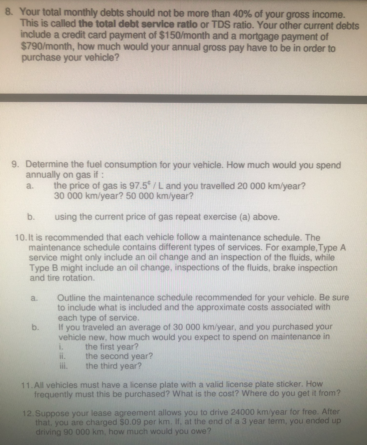 just do the question you can do ill do the rest