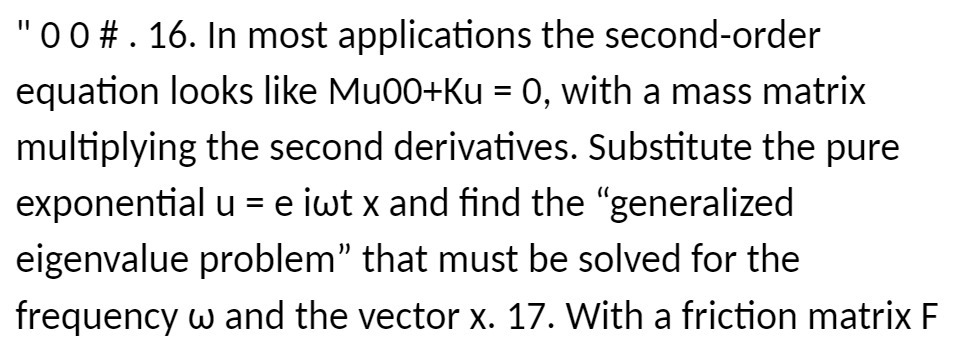 "0 0 # . 16. In most applications the