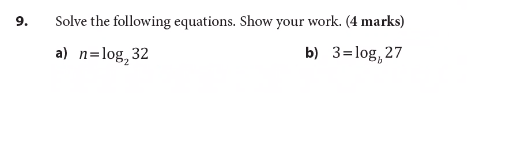 please help solve 9. Solve the following