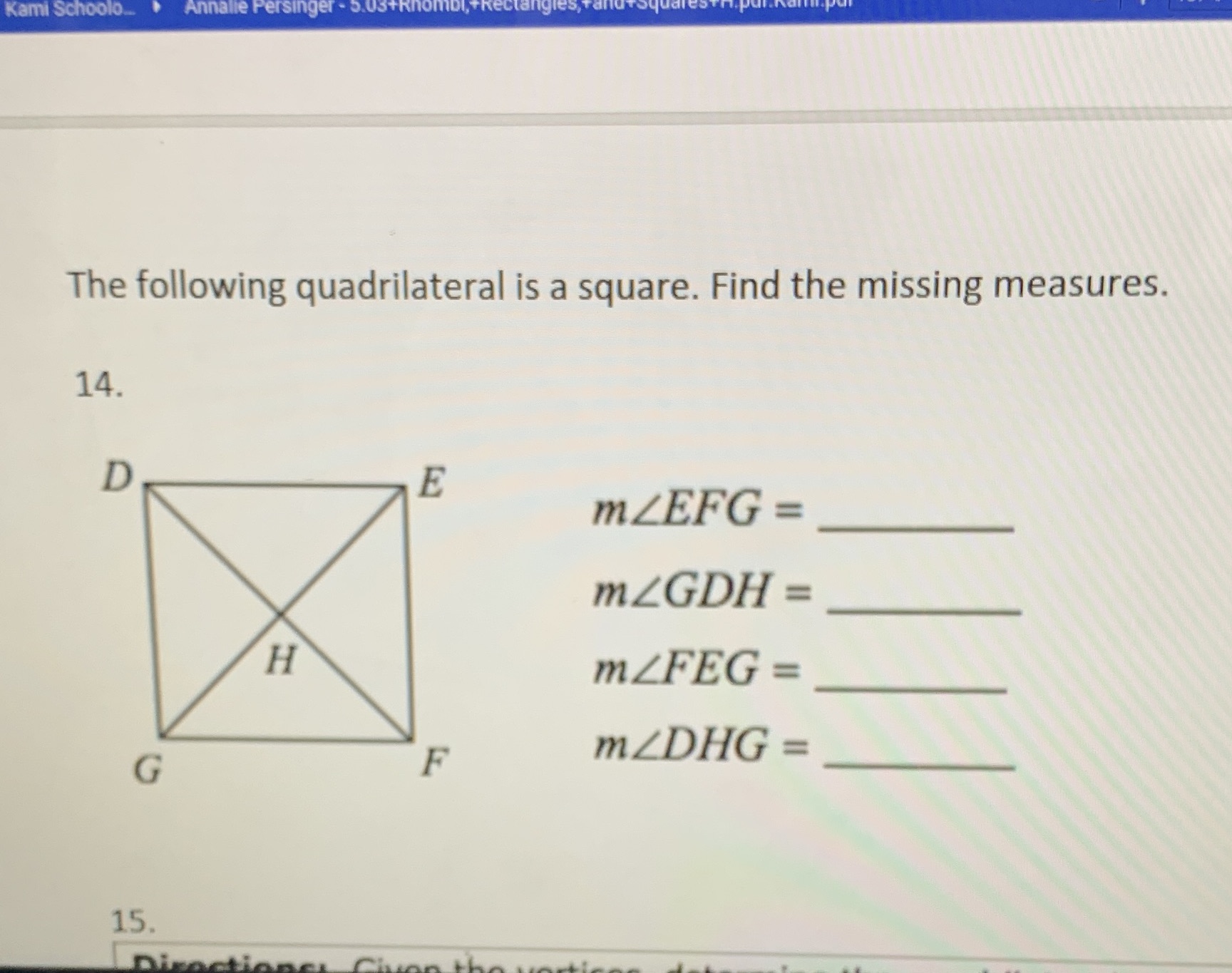 Kami Schoolo.. Annalle Persinger - 5.03+Rhombl,T