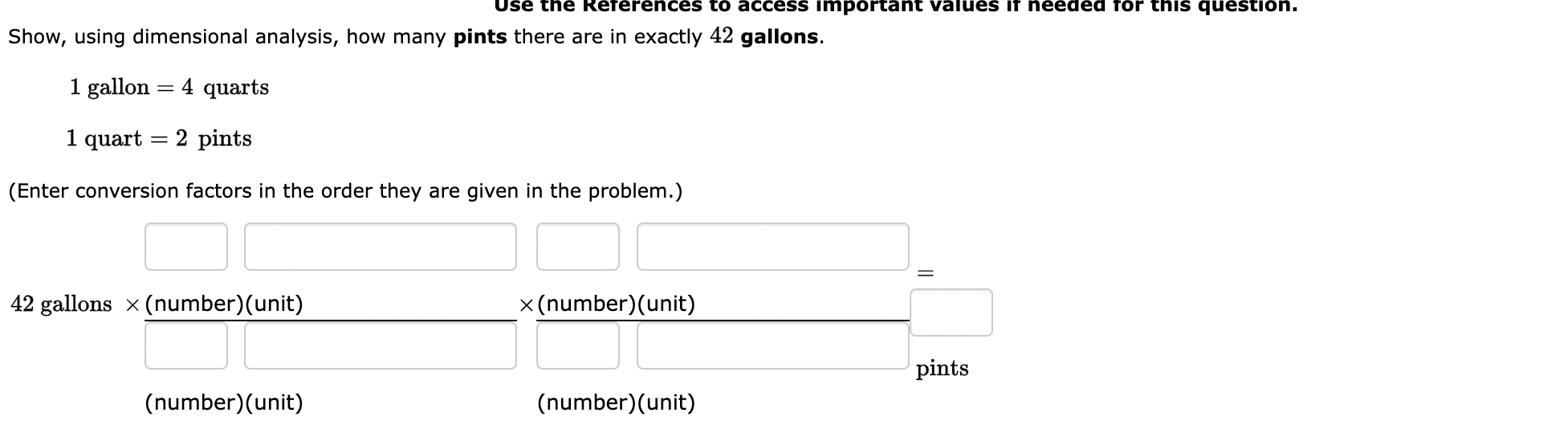 1. Use the References to access important values