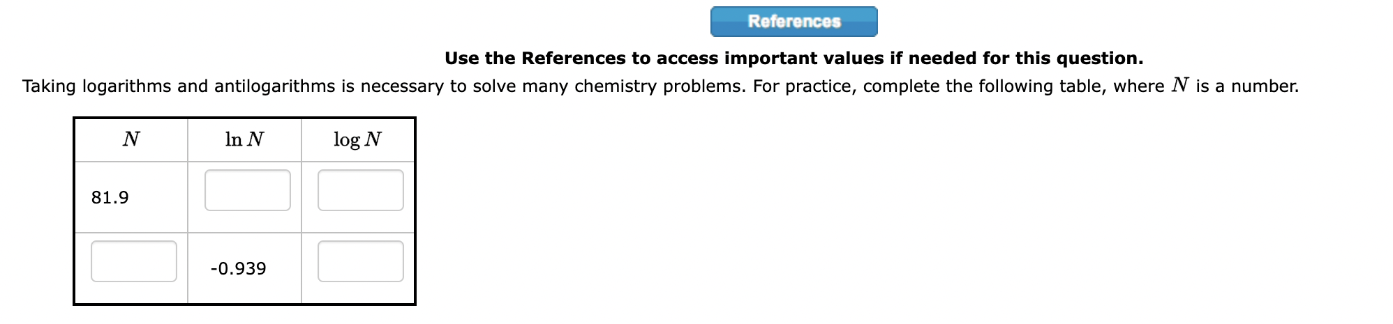 1. Use the References to access important values