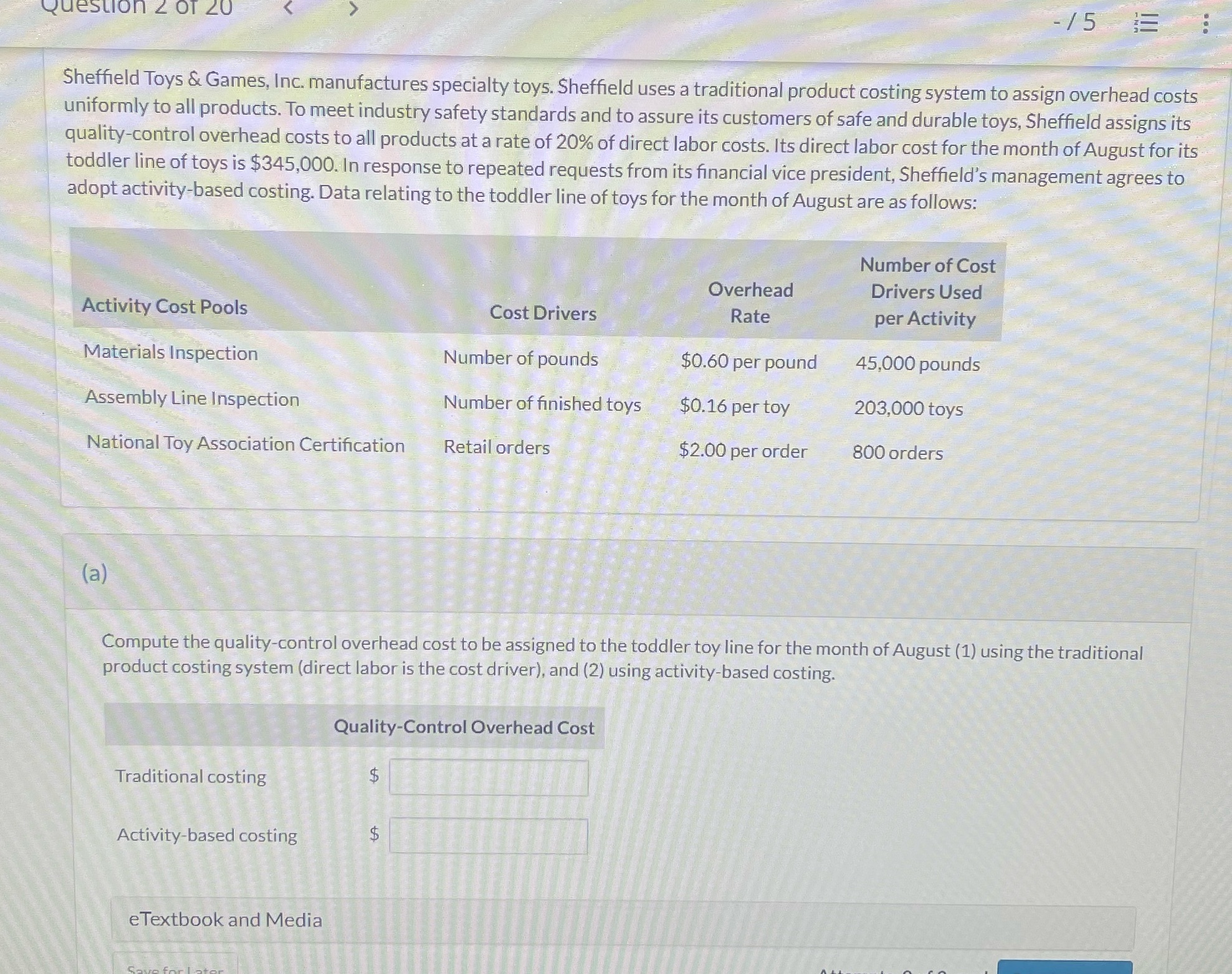 Question 2 Of 20 -153 Sheffield Toys & Games,