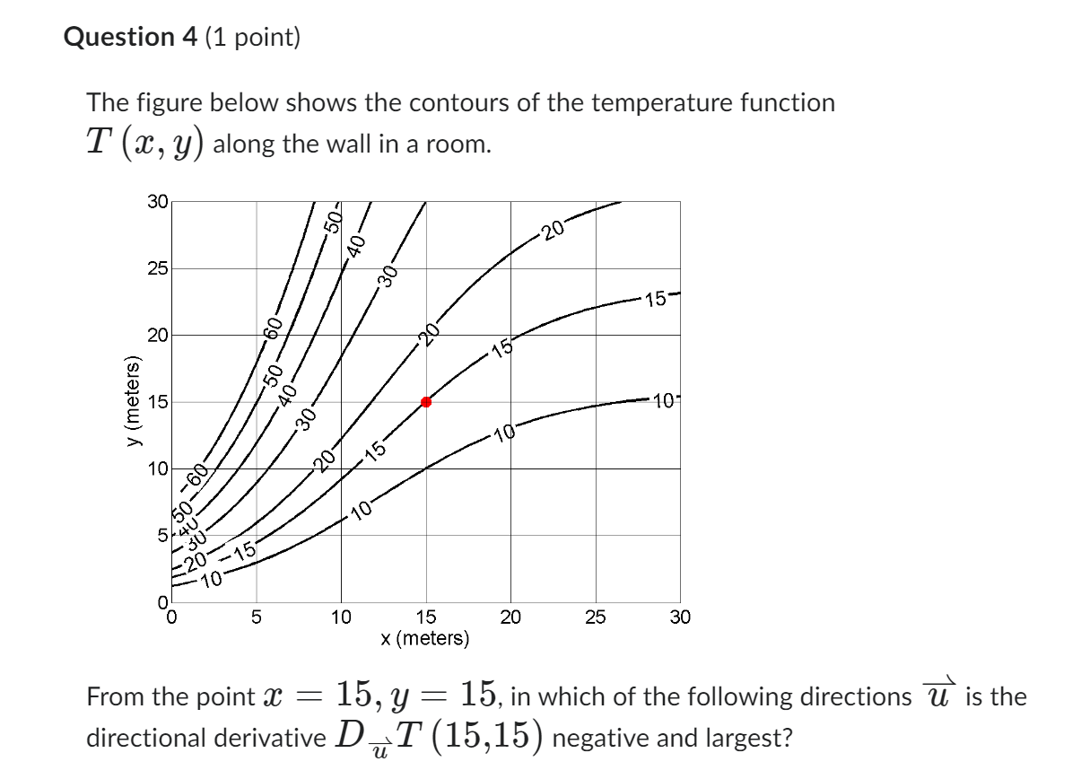 Question 1 (1 point) What is the angle between