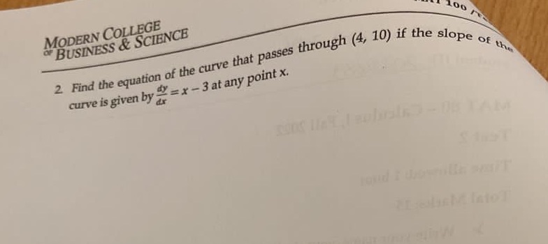 Please solve this question MODERN COLLEGE