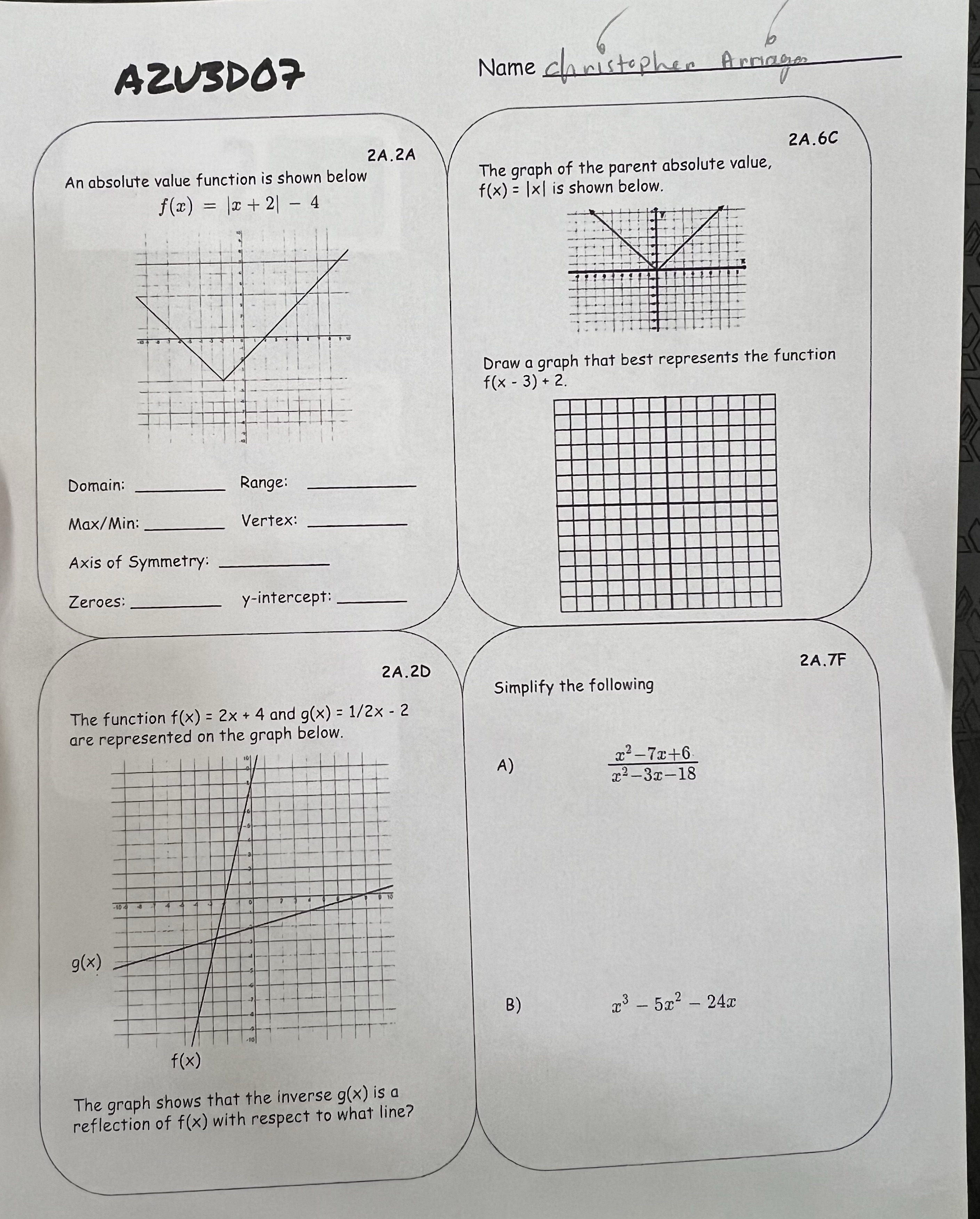 AZUSDOF Name christopher Arrives 2A.2A 2A. 6C An
