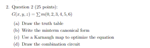 2 question 2. Question 2 (25 points): G(x, y, 2)