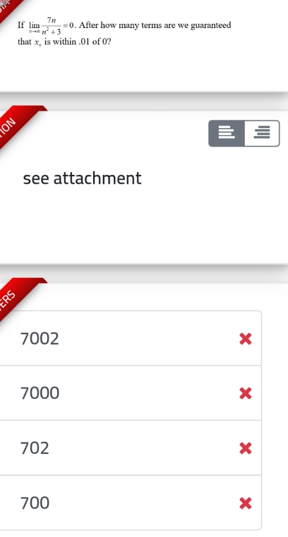 Real analysis If lim 7n -=0. After how many terms