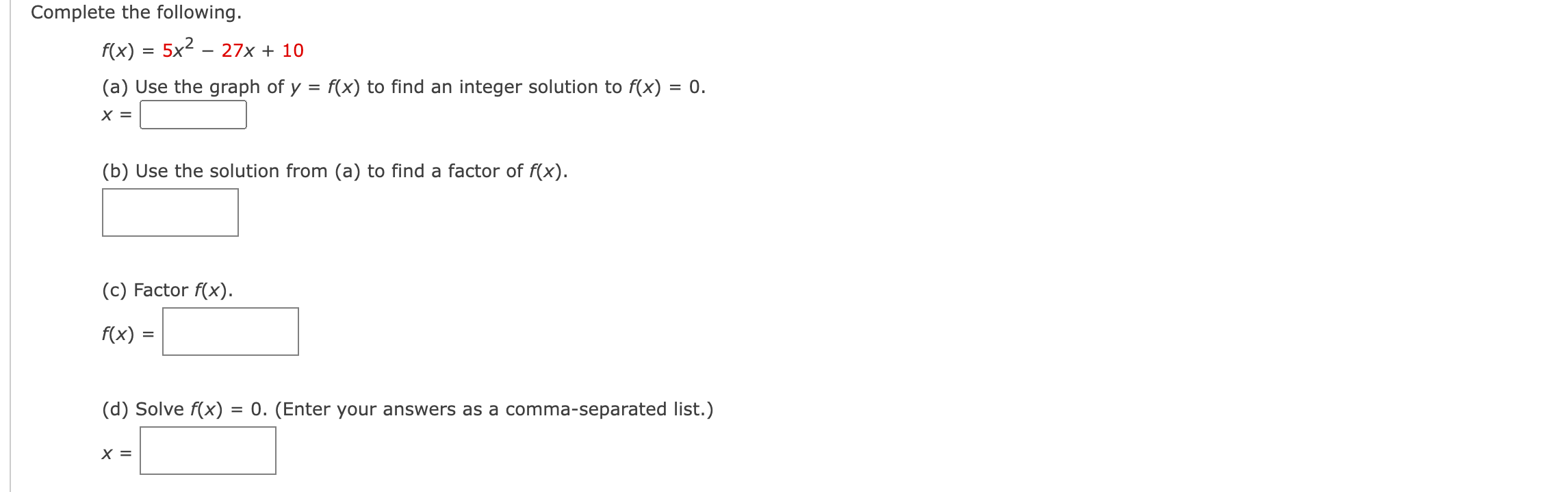 QUESTION 1 Determine whether the function's