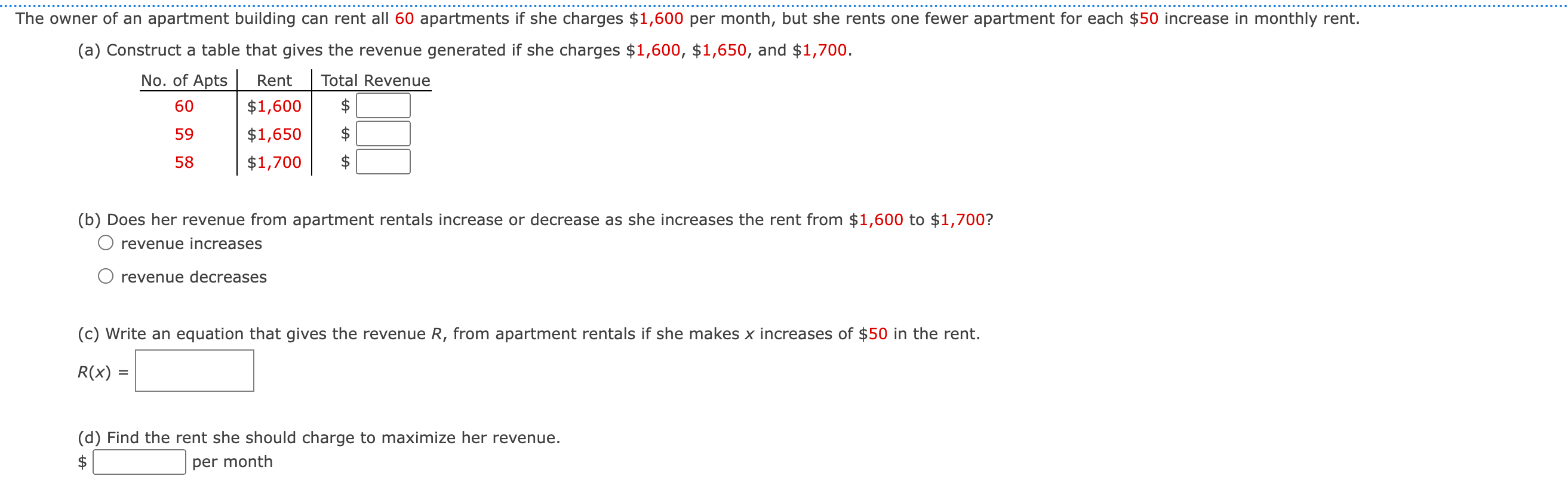 QUESTION 1 Determine whether the function's