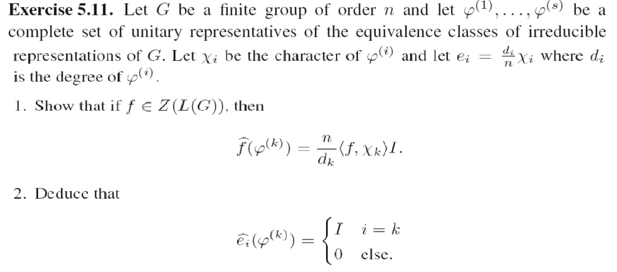 Plz sove ??Thank u Exercise 5.11. Let G be a nite